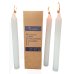 60x Candles Household Economy Dinner Lume White 200mm x 20mm thumbnail 1